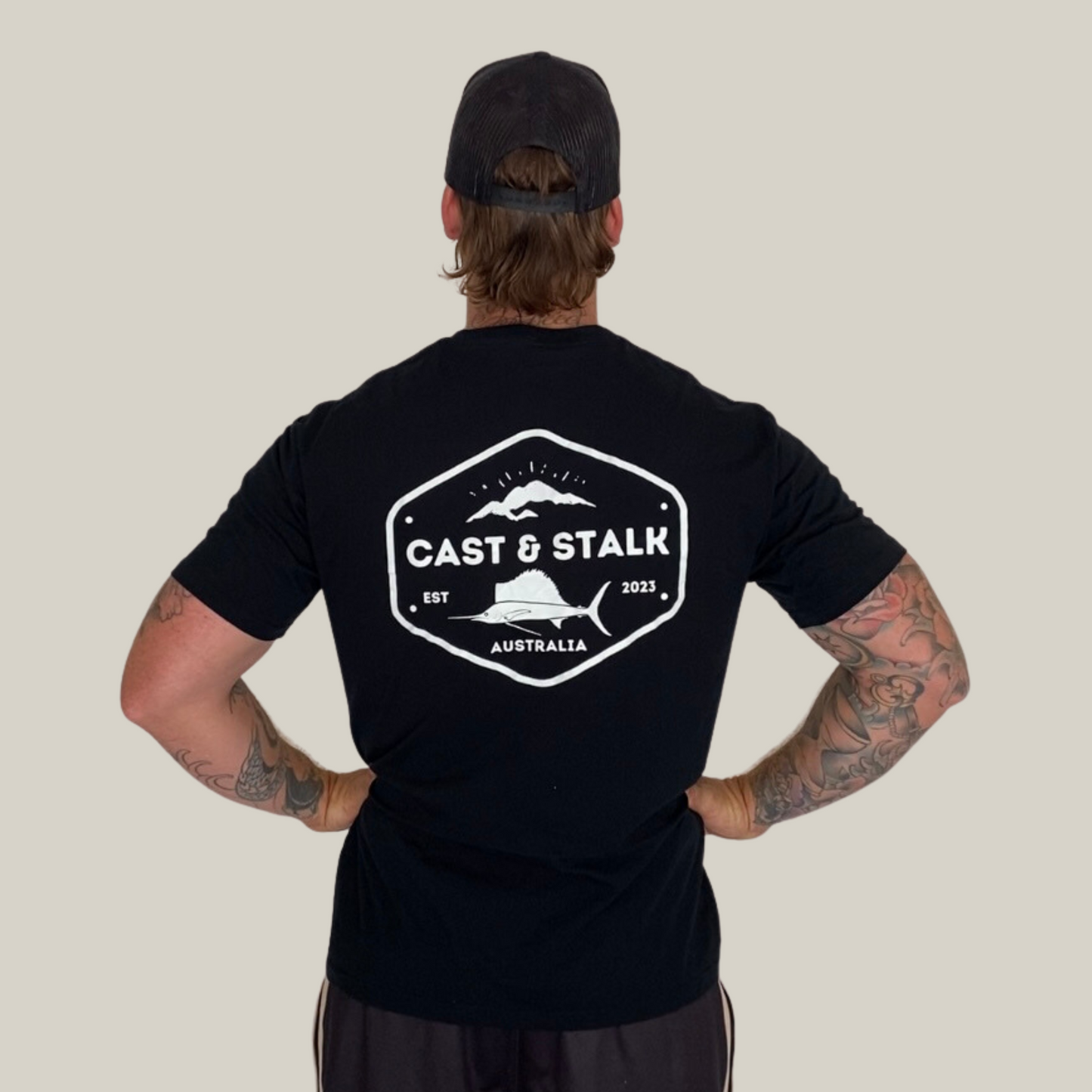 Cast and stalk t-shirt black