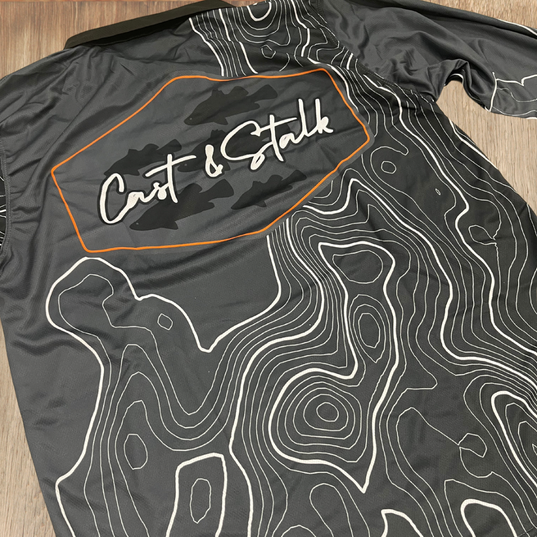 Contour fishing shirt black