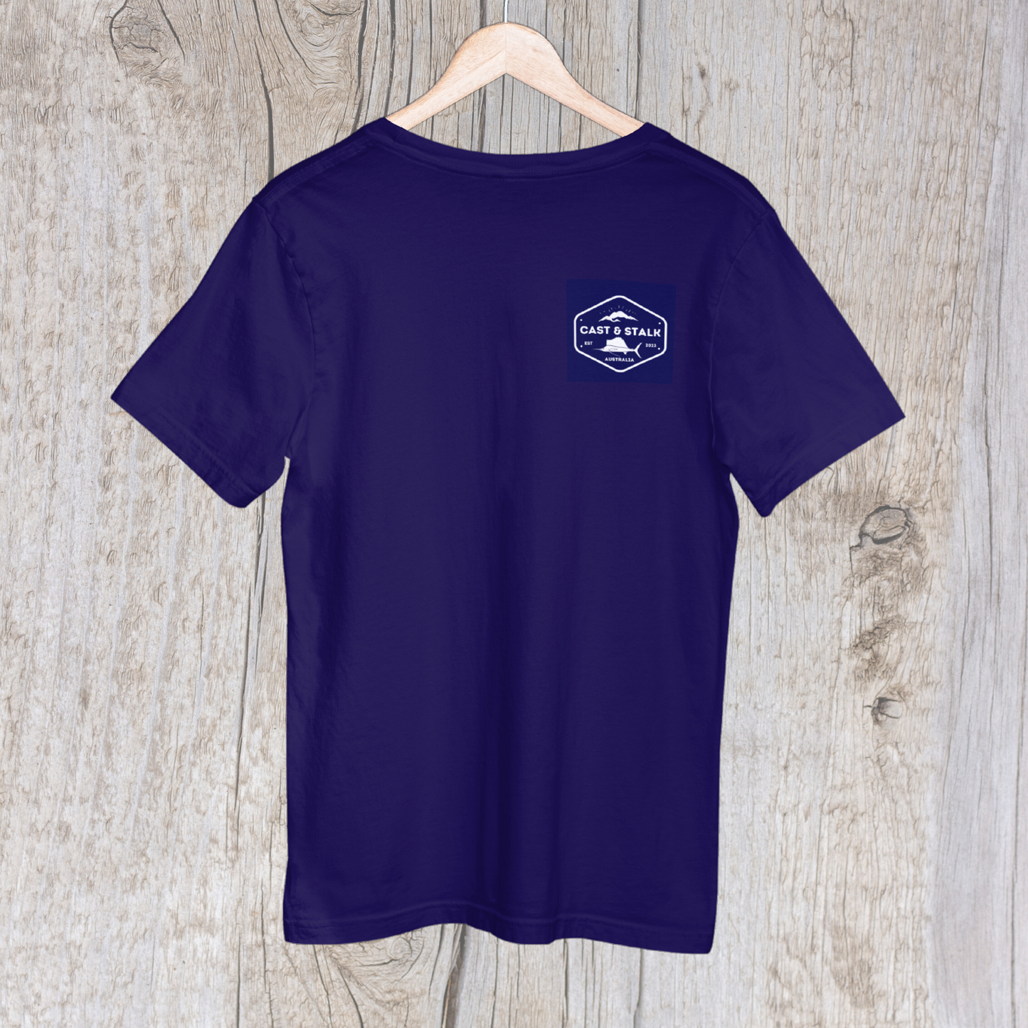 Cast and stalk t-shirt navy blue
